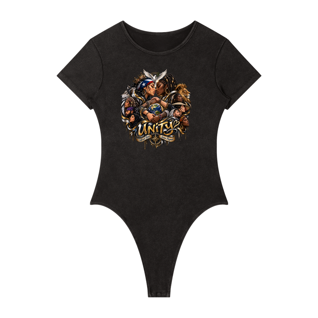 Women's Mineral Wash Crewneck Bodysuit