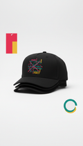 Asphalt Black Snapback Cap