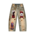 Men’s Vintage Wash Barrel Leg Jeans