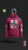 Metro Magenta Graphic Hoodie