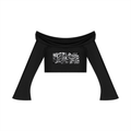 Women's Off-the-Shoulder Bell Sleeve Crop T-Shirt