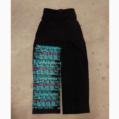 Printed Wide Leg Pants