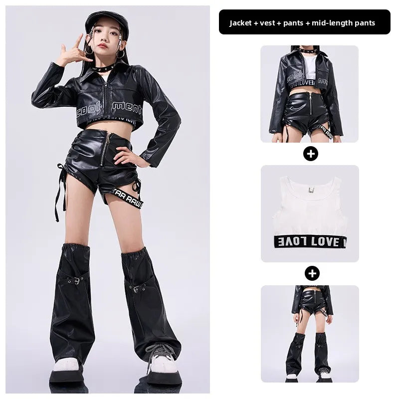 Girls Jazz Dance Costume Set