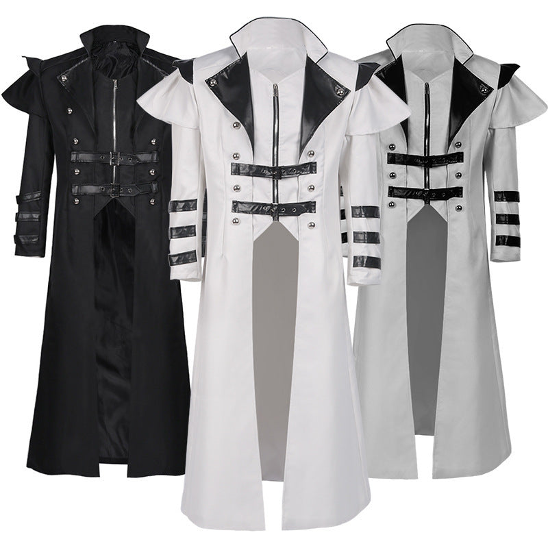 Medieval Gothic Long Trench Coat