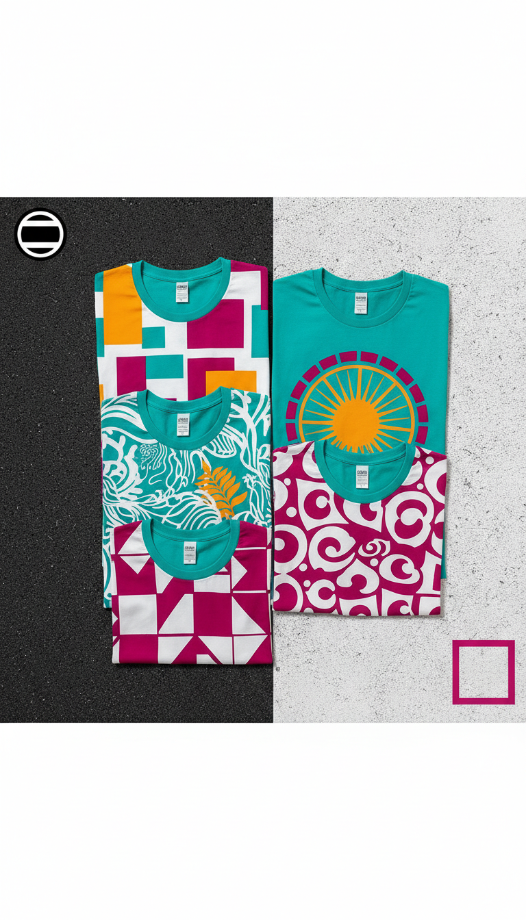 Neon Teal Statement Tee