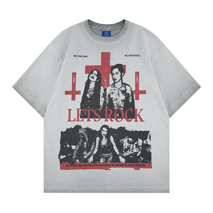 Punk rock band short sleeved