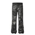 Punk painted and dirty jeans