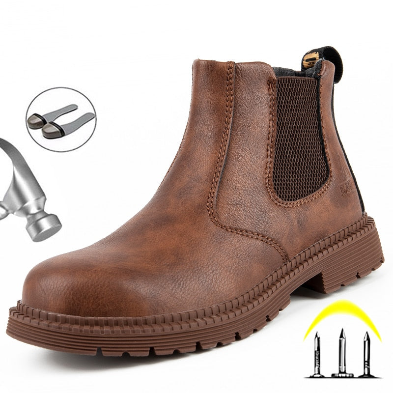 Work Safety Boots Men's Boots Chelsea Boots Steel Toe Safey Shoes