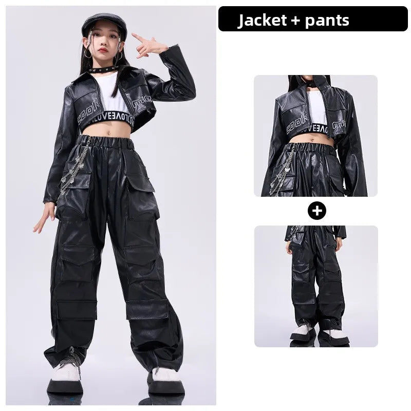 Girls Jazz Dance Costume Set