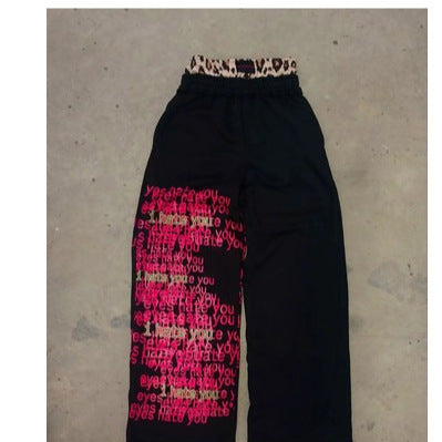 Printed Wide Leg Pants